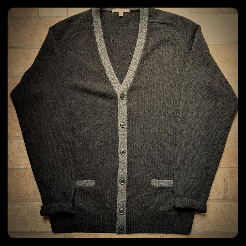Men's wool cardigan
